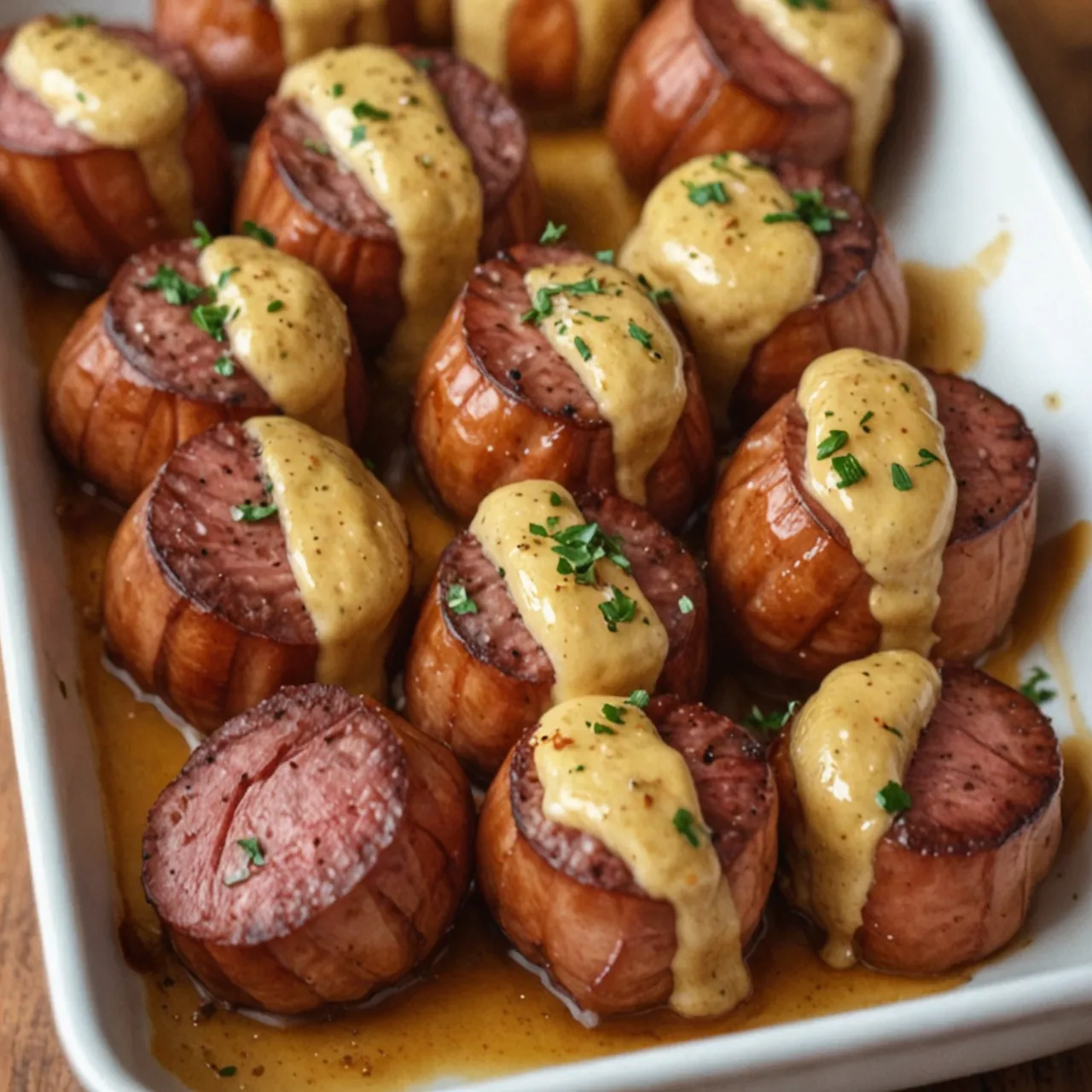 Mustard Hasselback Kielbasa Bites: Ultimate Recipe Idea