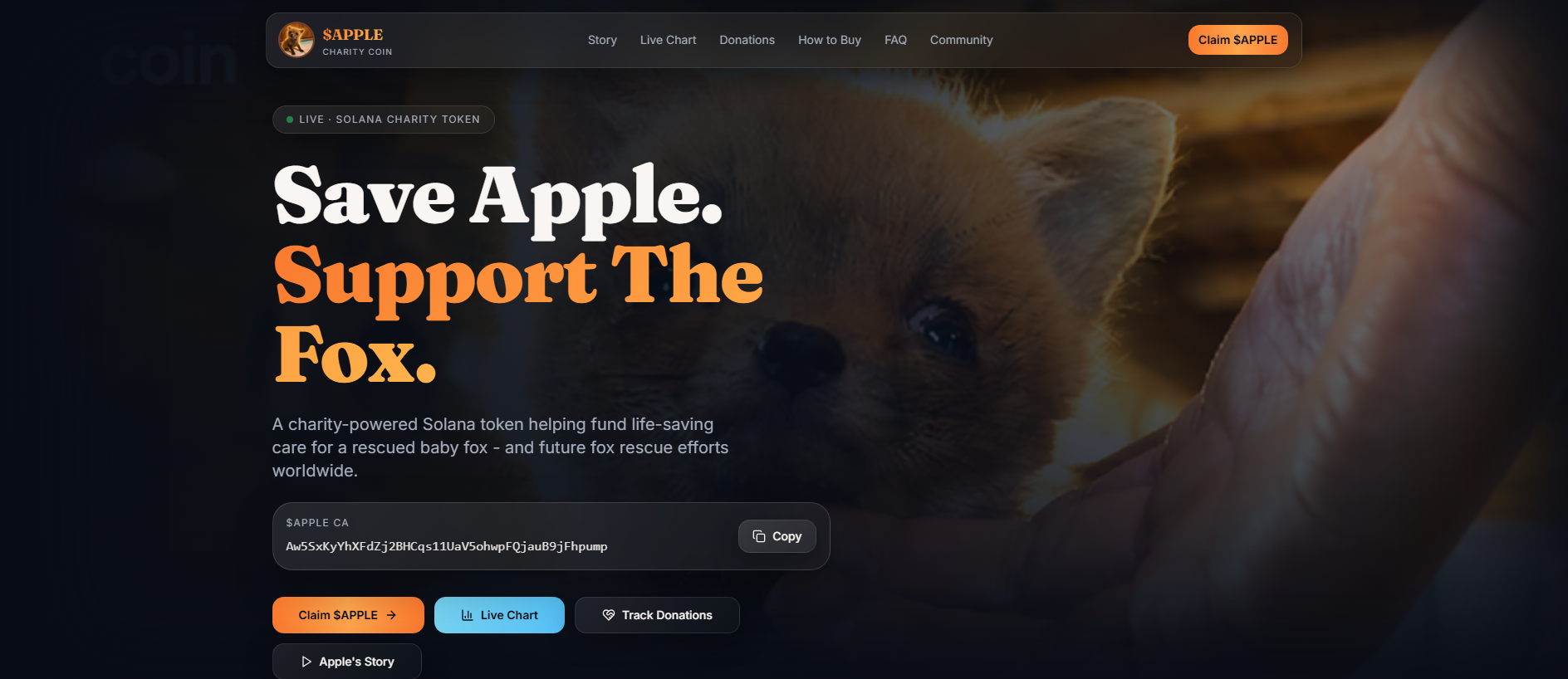 Screenshot of appleonsol.net