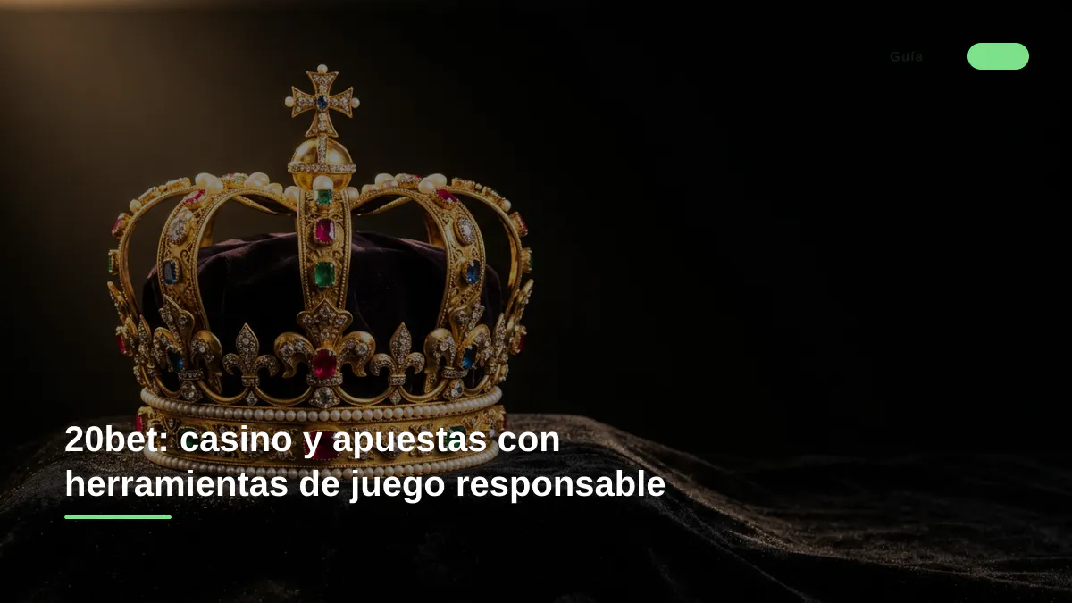 20bet: casino y apuestas con herramientas de juego responsable