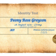Identity Test Peony Rose Greyson