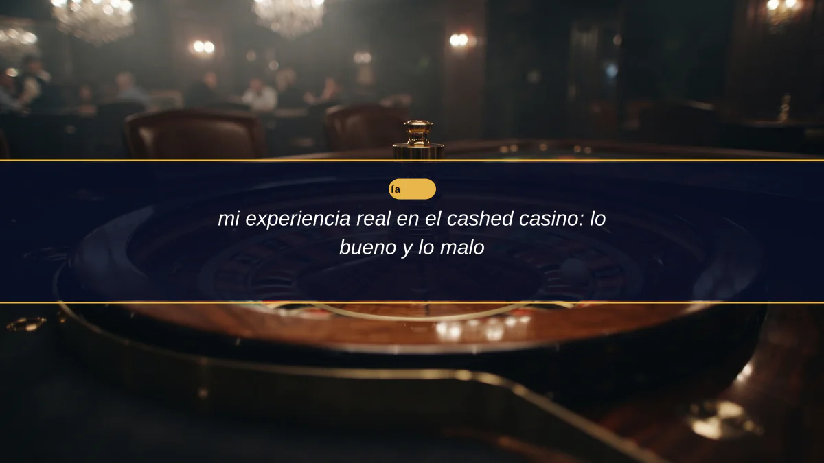 mi experiencia real en el cashed casino: lo bueno y lo malo