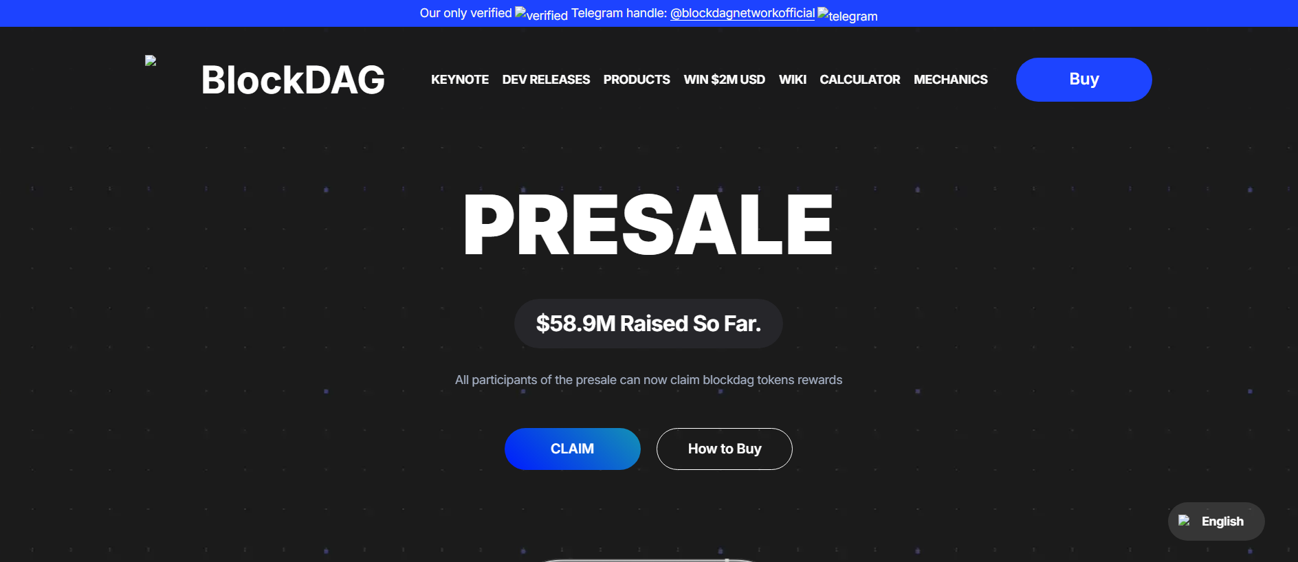 Screenshot of claim-blockdagtoken.pages.dev