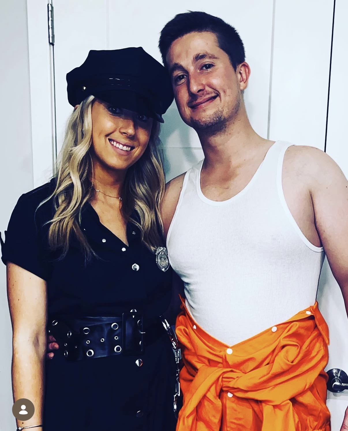 Olivia and Colson in Halloween costumes