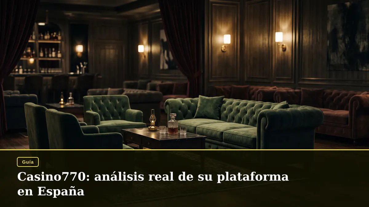 Casino770: análisis real de su plataforma en España