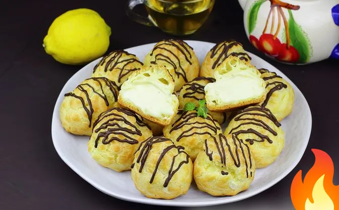 Постер Профитроли с заварным лимонным кремом