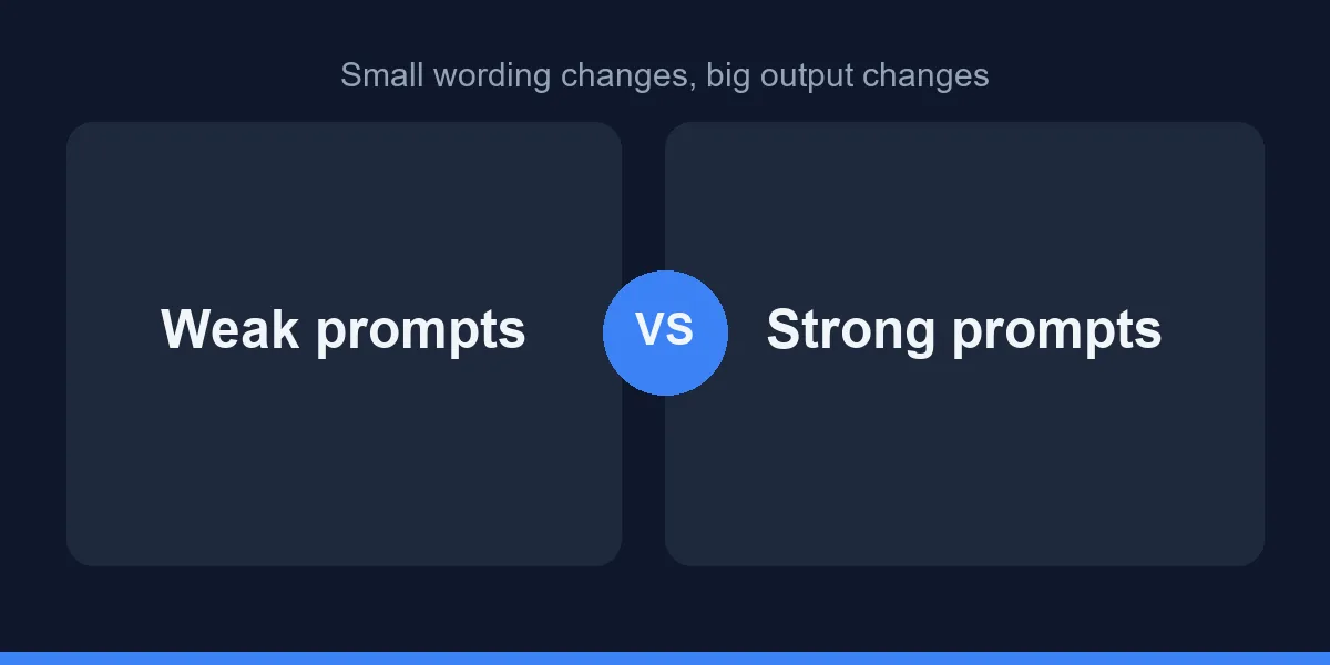 Small wording changes, big output changes