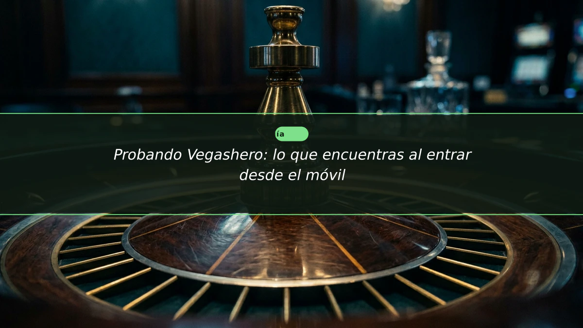 Probando Vegashero: lo que encuentras al entrar desde el móvil