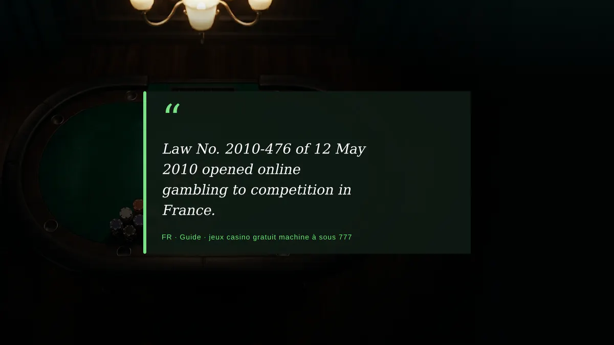 Comprendre les jeux casino gratuit machine à sous 777 en France