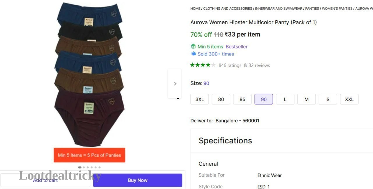 Women S Hipster – Just ₹33 | Limited Time Loot Offer