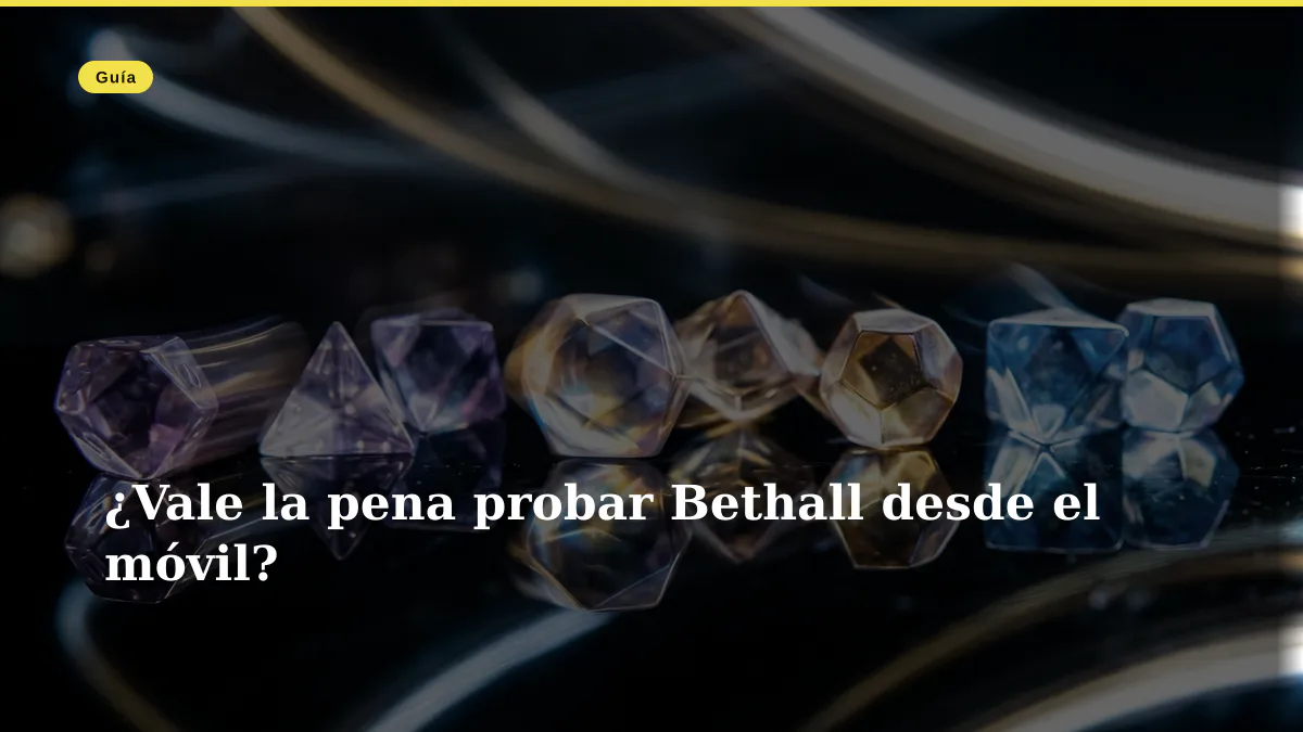 ¿Vale la pena probar Bethall desde el móvil?