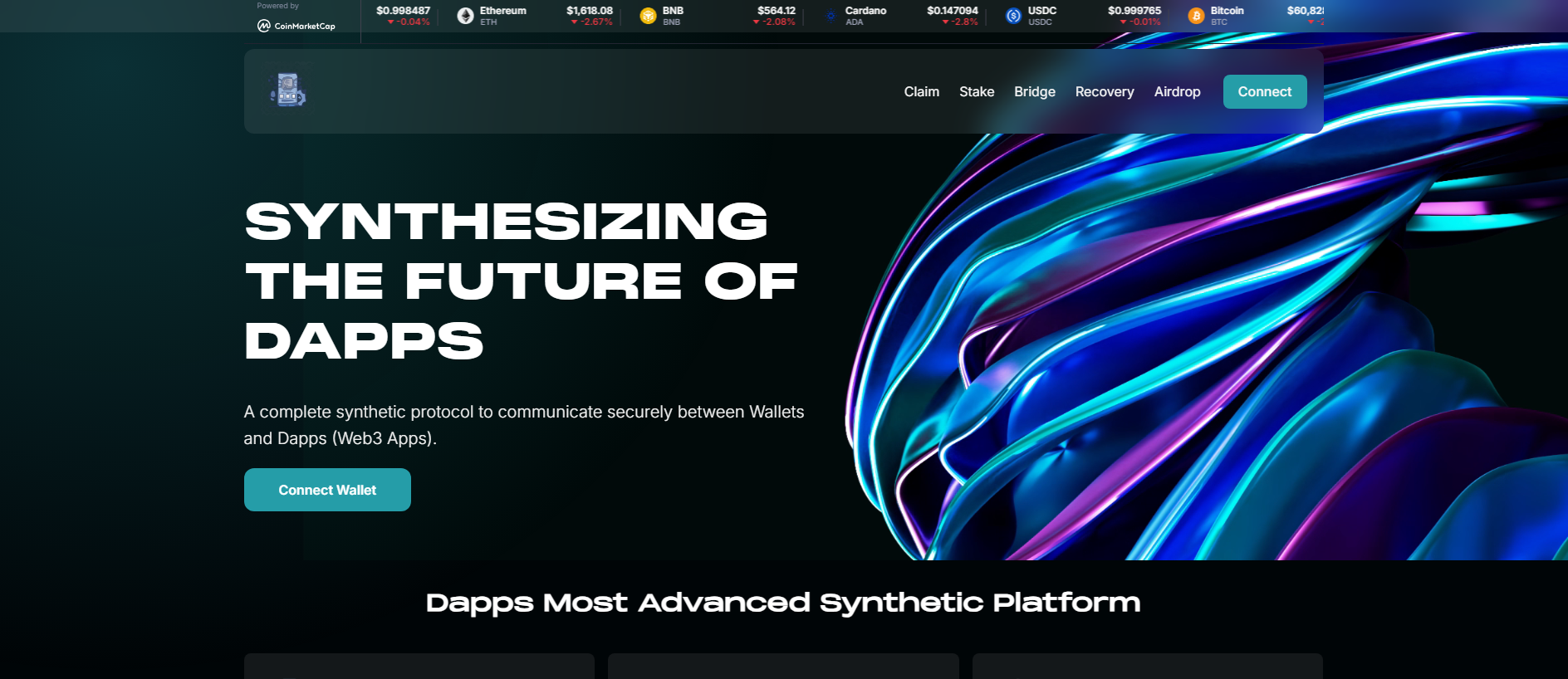 Screenshot of dappchaincentral.pages.dev