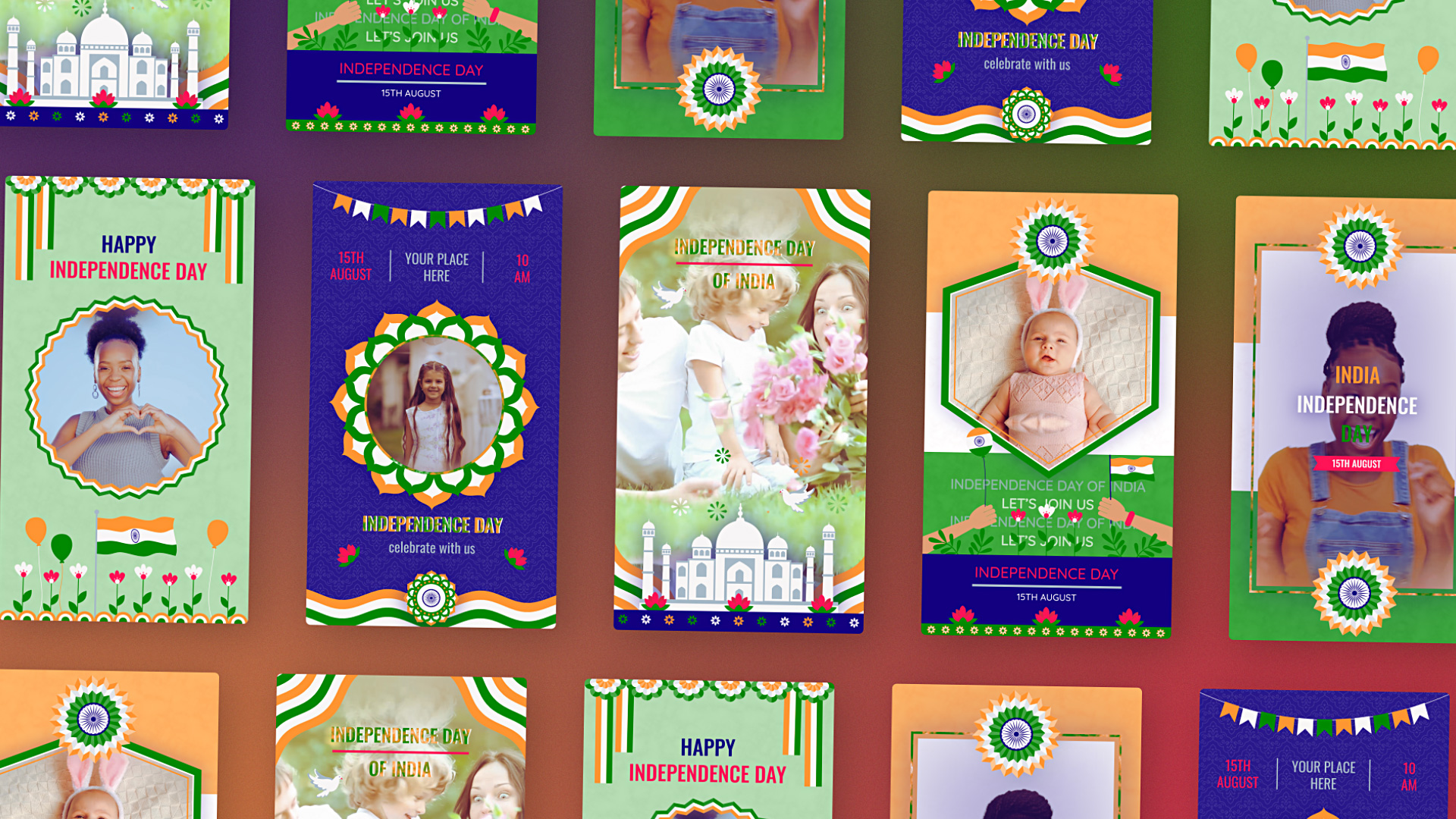 India Independence Day Flag Vertical Instagram Stories India Independence Day Flag Vertical Instagram Stories