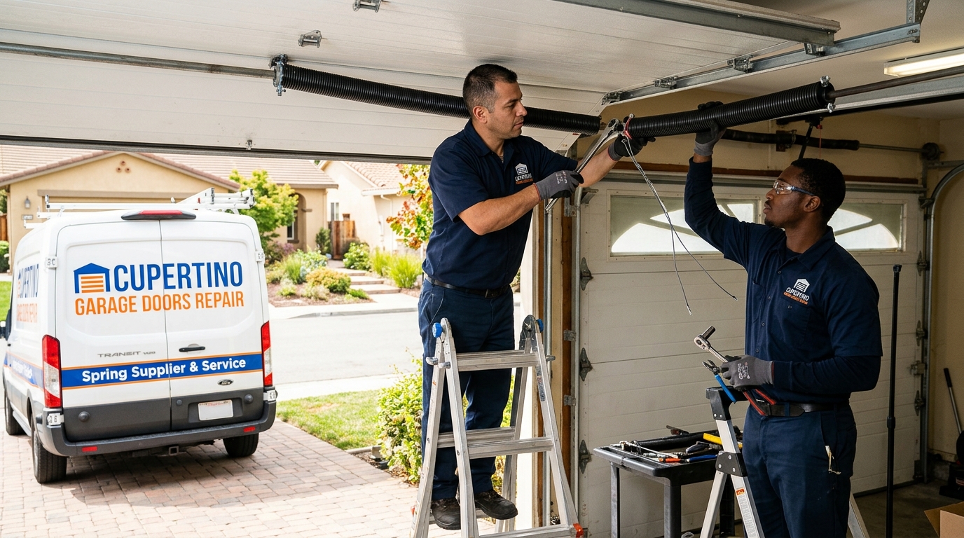 Garage door spring and hardware repair