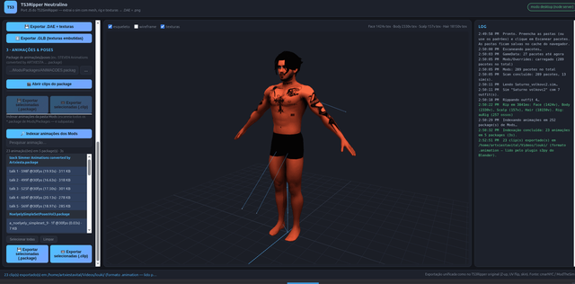 TS3Ripper Neutralino interface