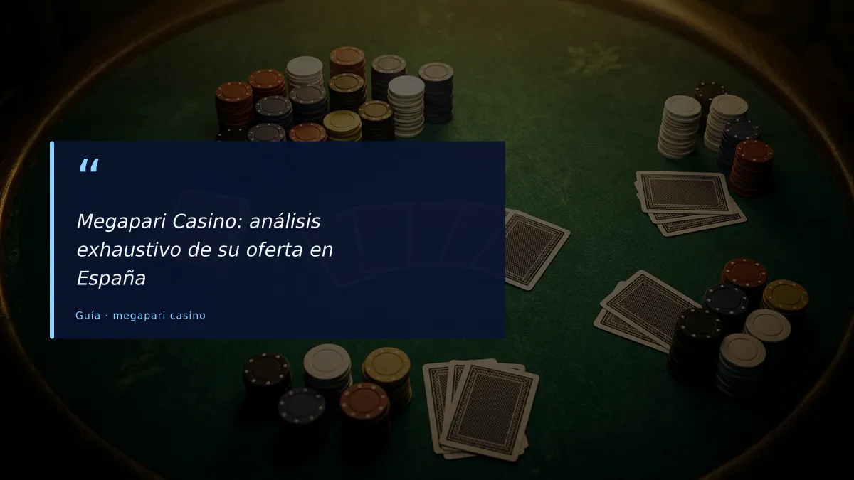Megapari Casino: análisis exhaustivo de su oferta en España