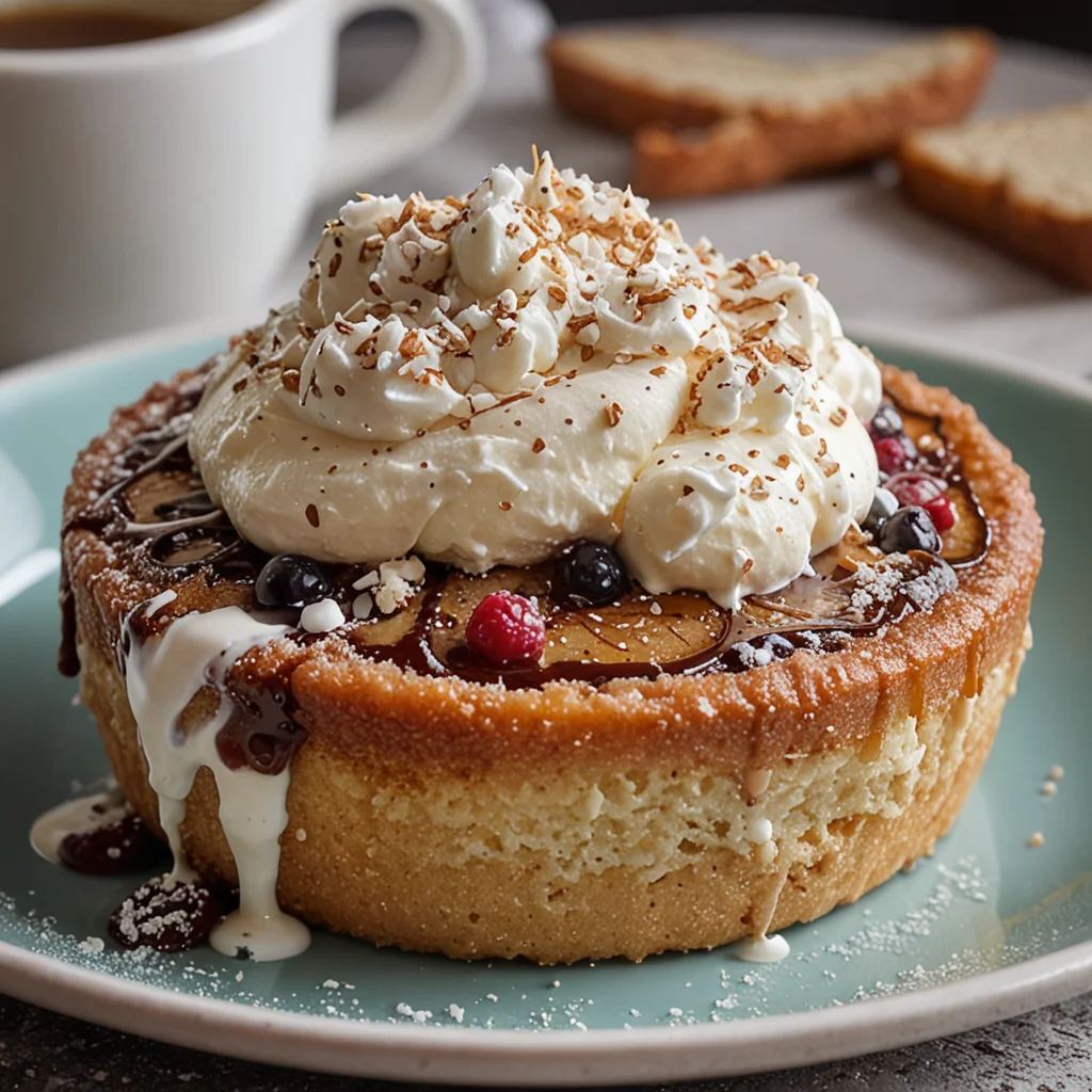 Healthy High-Protein Cinnamon Roll Mug Cake