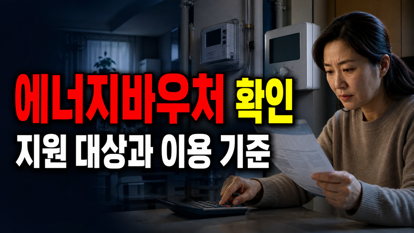 2026 에너지바우처, 자동신청이라 생각해도 다시 봐야 하는 경우 관련 핵심 정보를 상징적으로 보여주는 썸네일 이미지