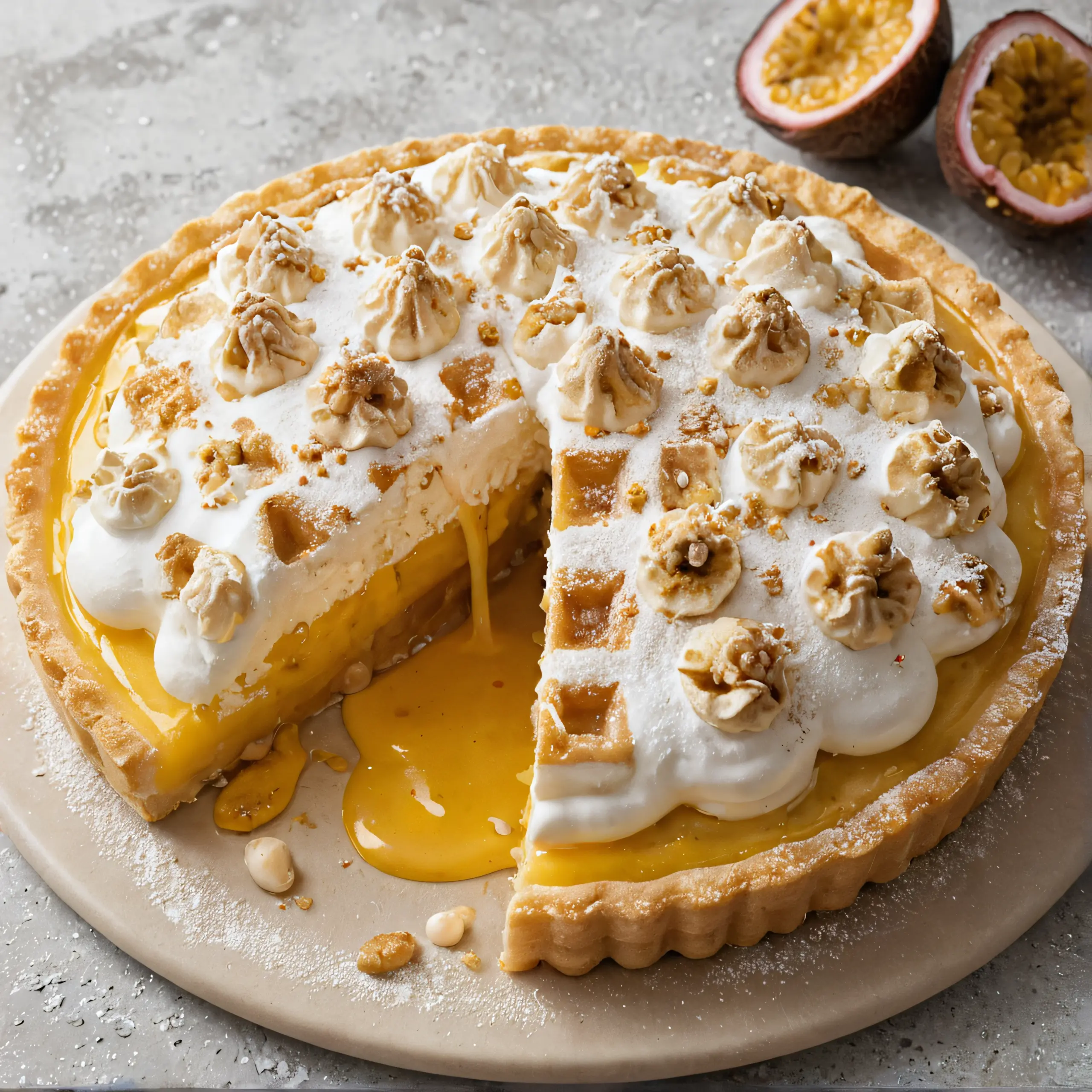 Passionfruit Tart with Toasted Meringue