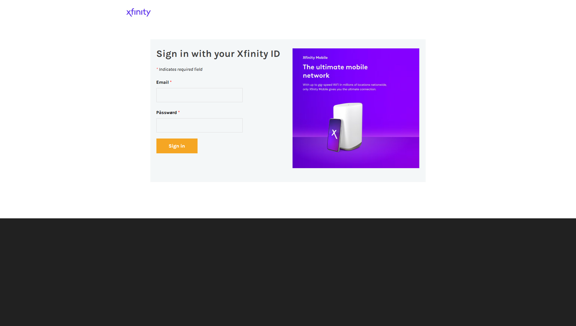 Screenshot of xfinityaccountupdates.weebly.com