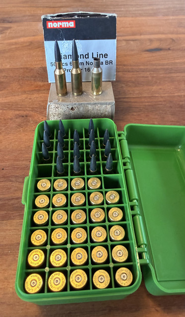 6mm BR Norma Munition und H&uuml;lsen &Uuml;bersicht