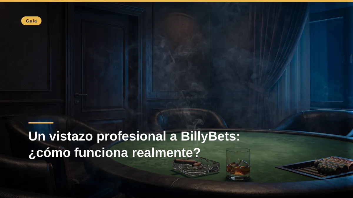 Un vistazo profesional a BillyBets: ¿cómo funciona realmente?
