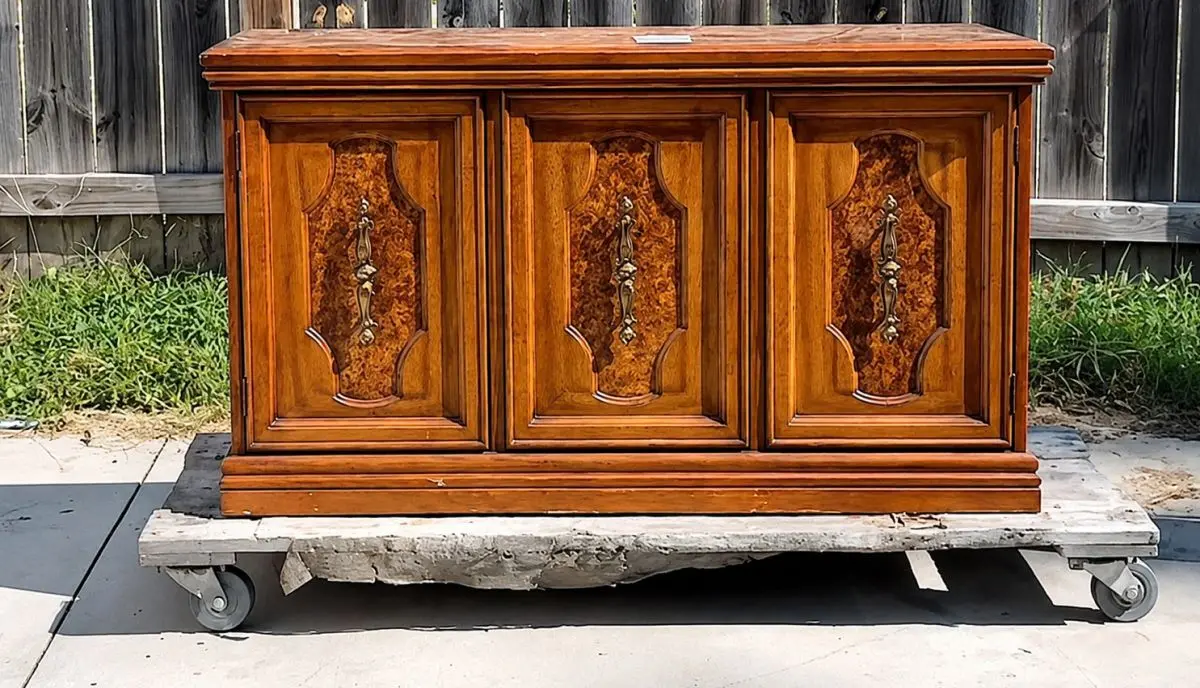 $ 19 Sideboard de bunăvoință transformat într-o declarație roz strălucitoare