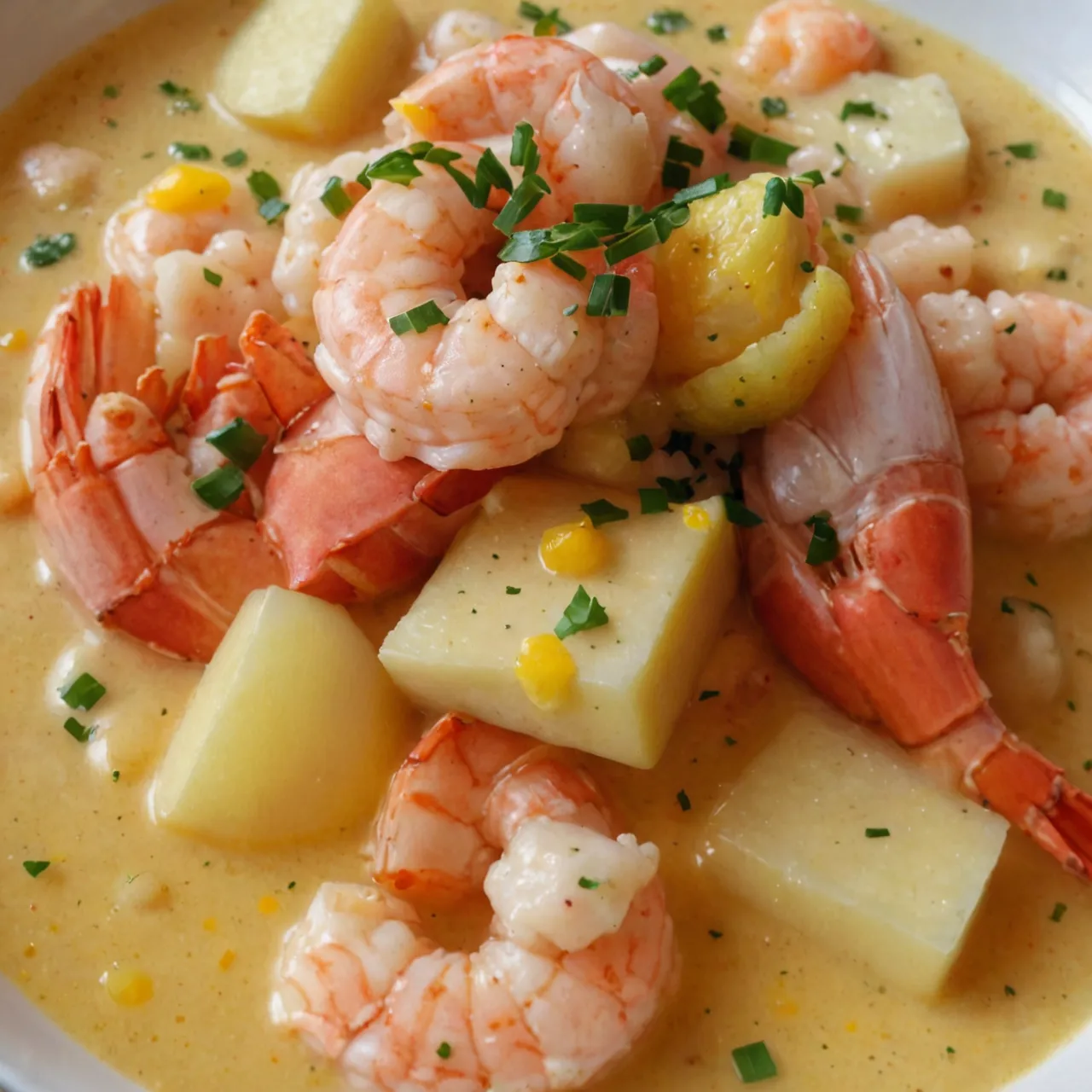 Creamy Shrimp & Lobster Chowder Recipe