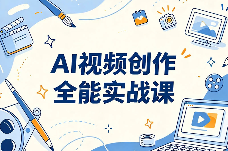 AI视频创作全能实战课程，从生图到视频一站打通