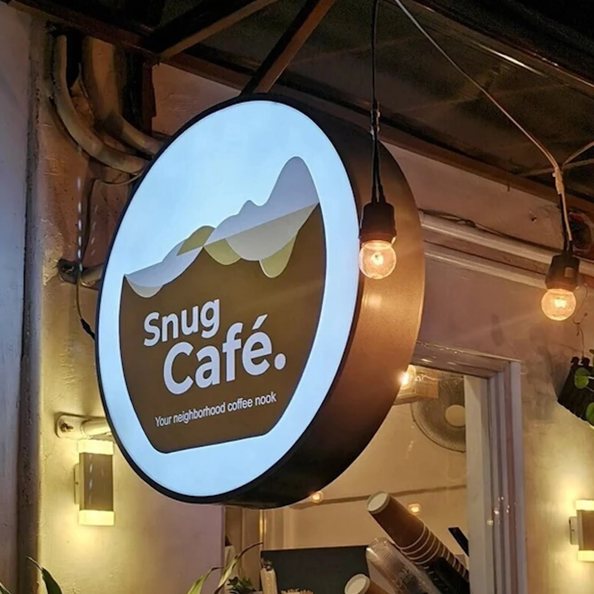 An illuminated sign cabinet, indoor signs for business and interior signs for business - quicksignage.com