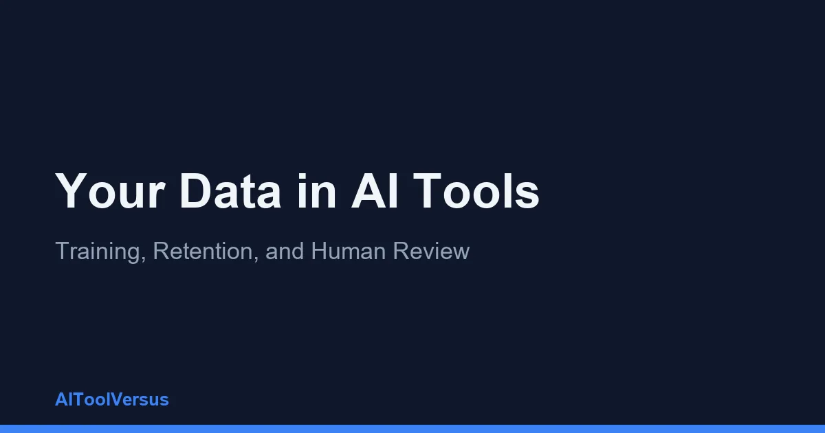 Your Data in AI Tools