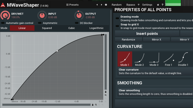 This replicates the effect of Sonnox Inflator at 100% effect and the curve at 0.
