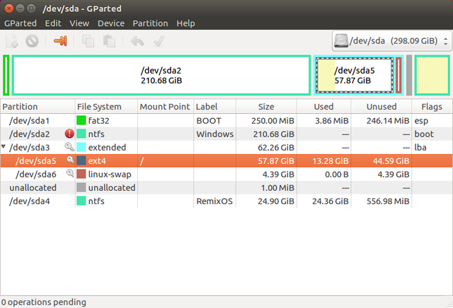GParted UUID troubles