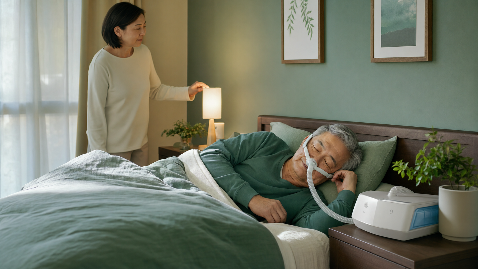 睡眠時無呼吸に対するCPAPの使用場面