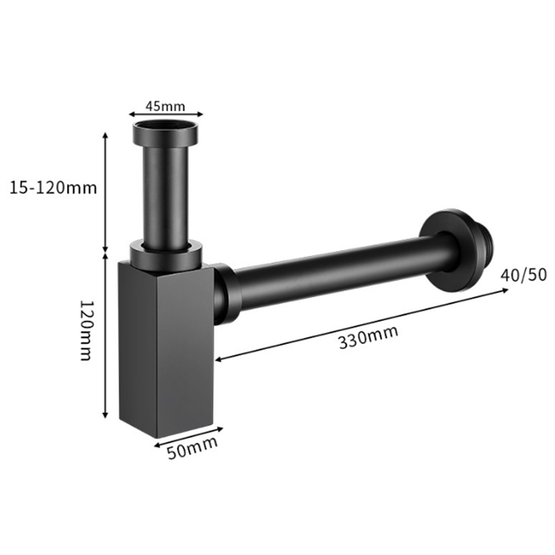 Siphon de lavabo en laiton