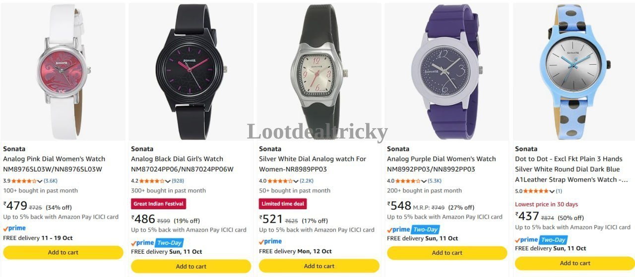 Sonata Watches Starts | Exclusive Sale Discount