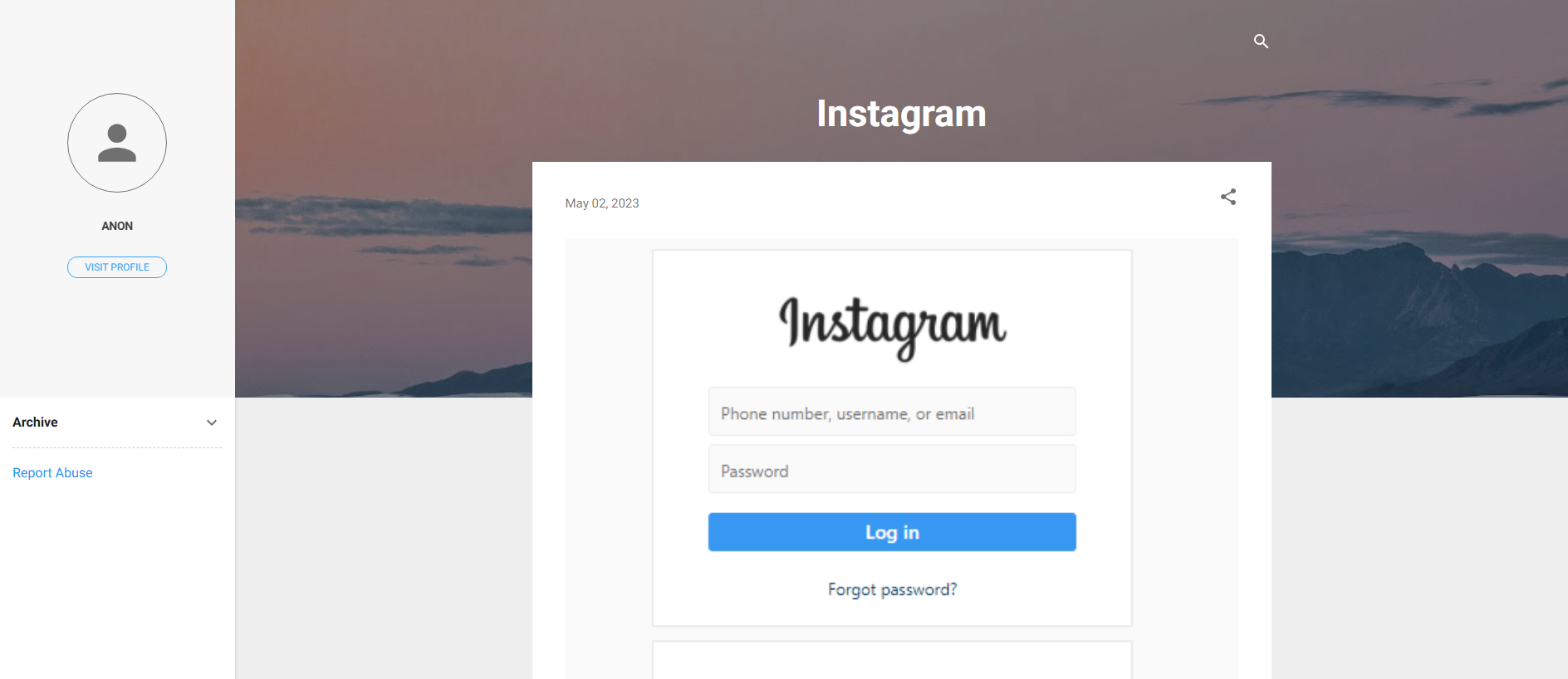 Screenshot of instagram1010.blogspot.com