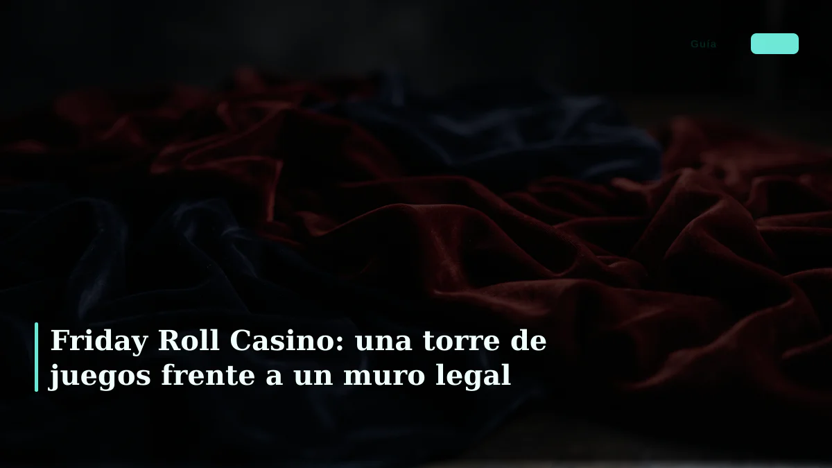 Friday Roll Casino: una torre de juegos frente a un muro legal