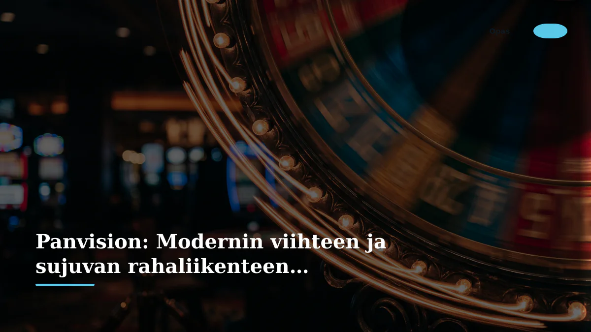 Panvision: Modernin viihteen ja sujuvan rahaliikenteen suunnannäyttäjä