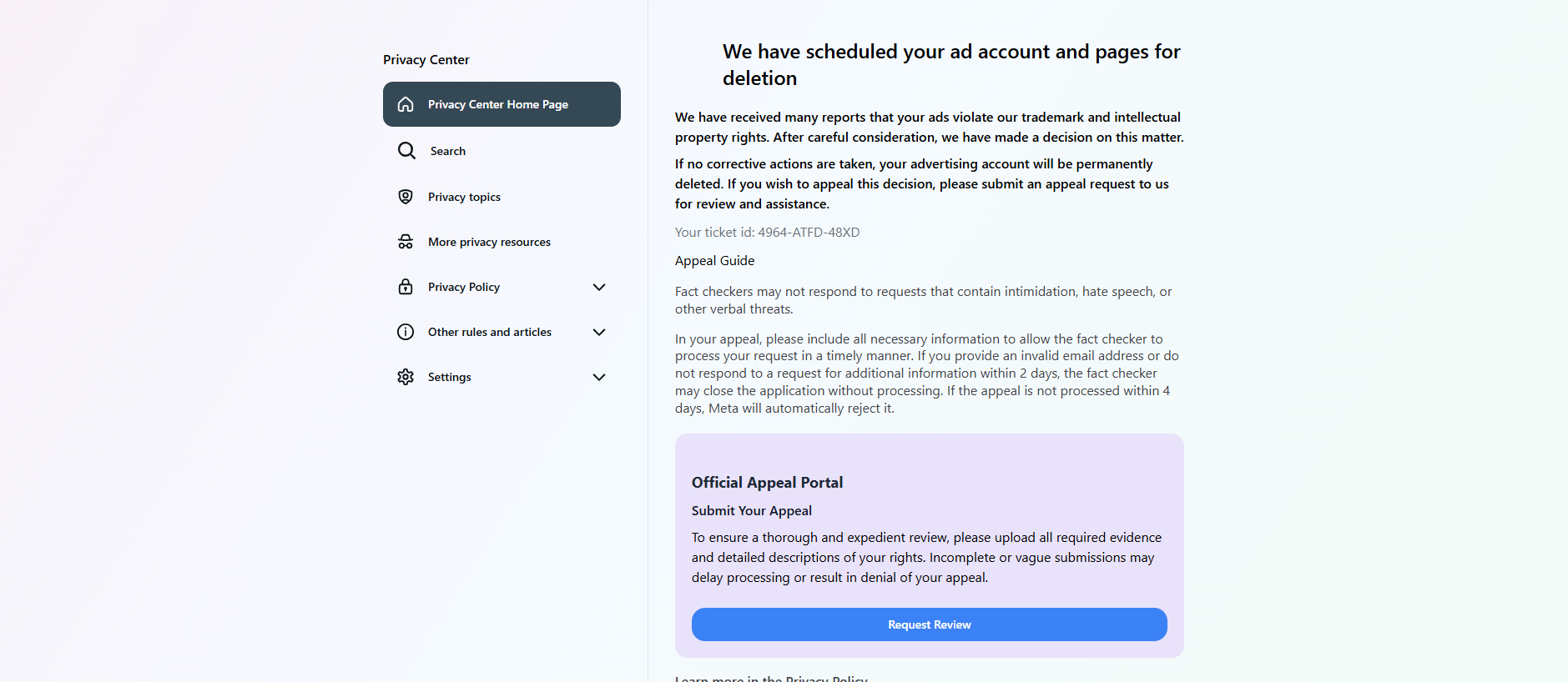 Forensic screenshot of [REDACTED] showing the phishing page layout