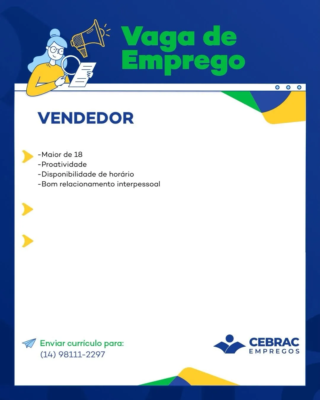 Vendedor Para O 14981112297