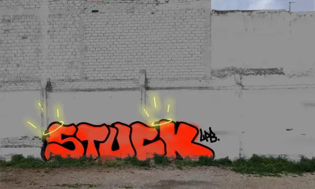 Graffiti artwork by STUCK1