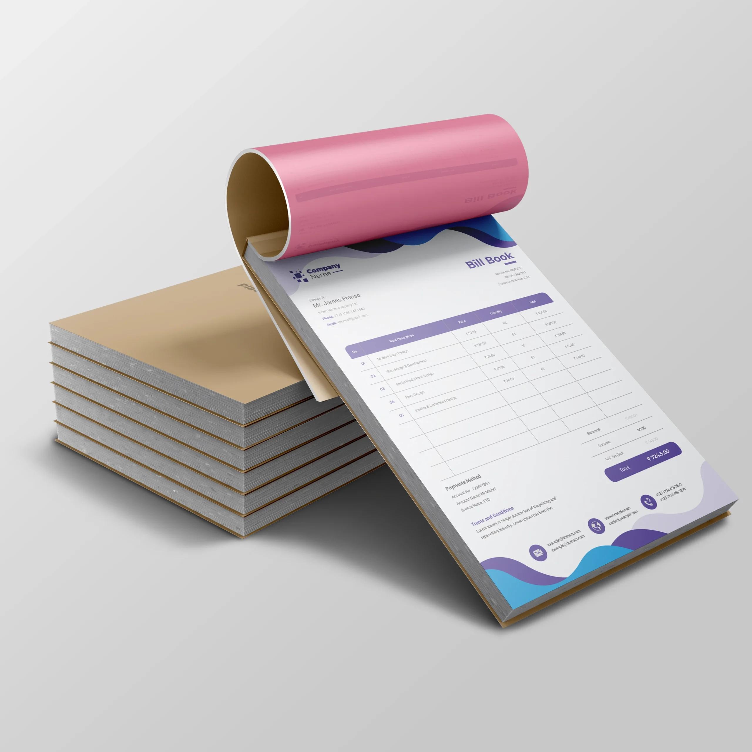 Invoice Book Printing