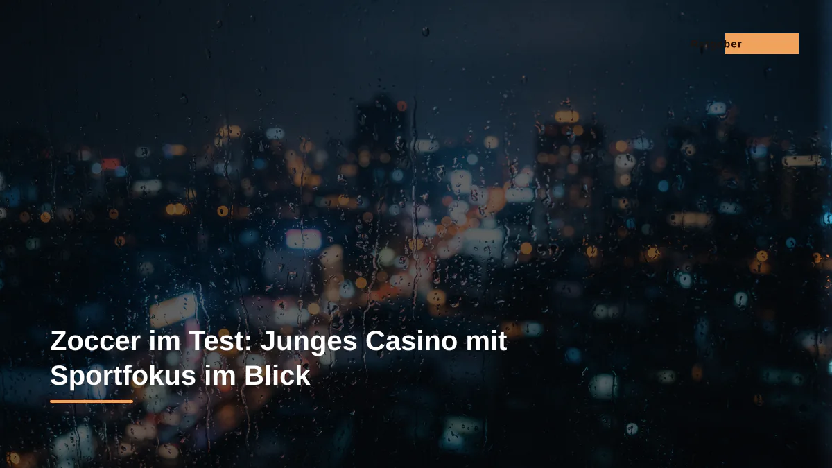 Zoccer im Test: Junges Casino mit Sportfokus im Blick