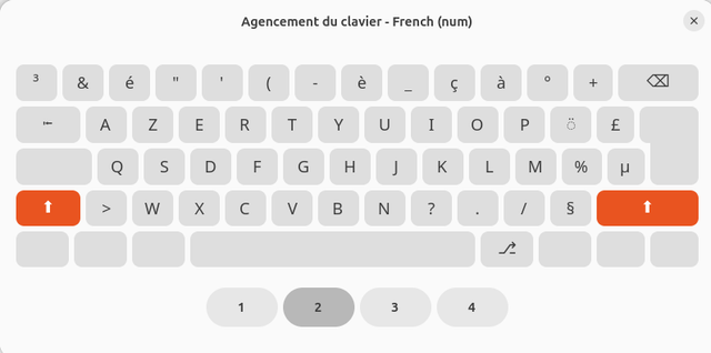 clavier french num avec shift