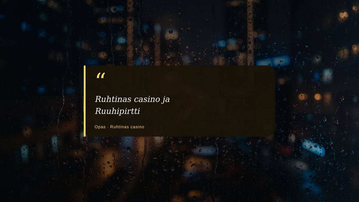 Ruhtinas casino ja Ruuhipirtti