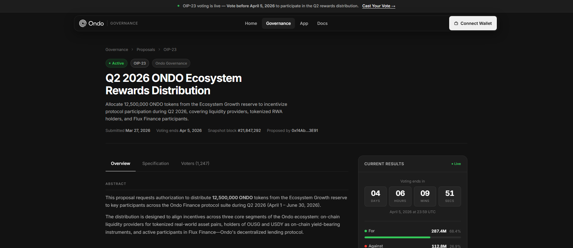 Stored capture of enter-ondofinance.xyz