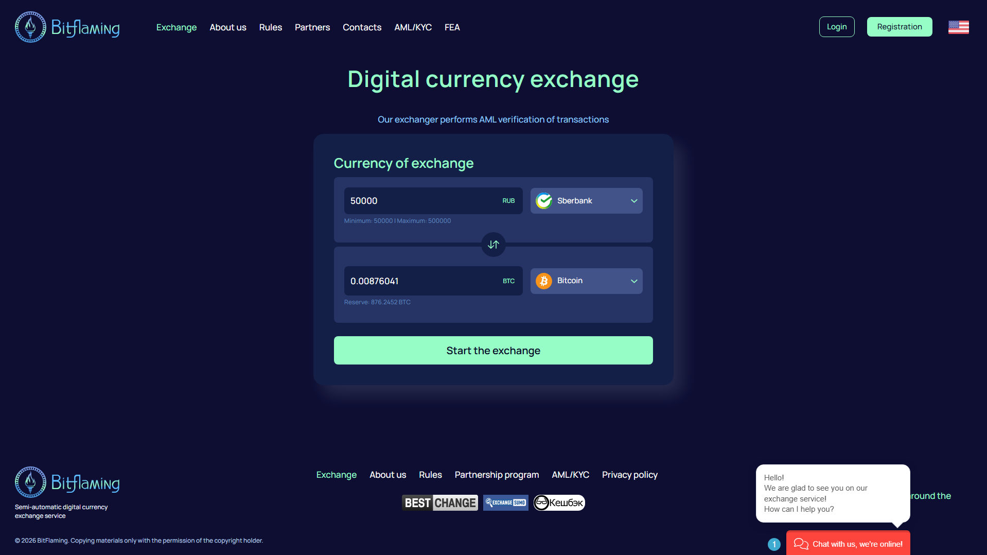 Forensic screenshot of bitflaming.com showing the phishing page layout