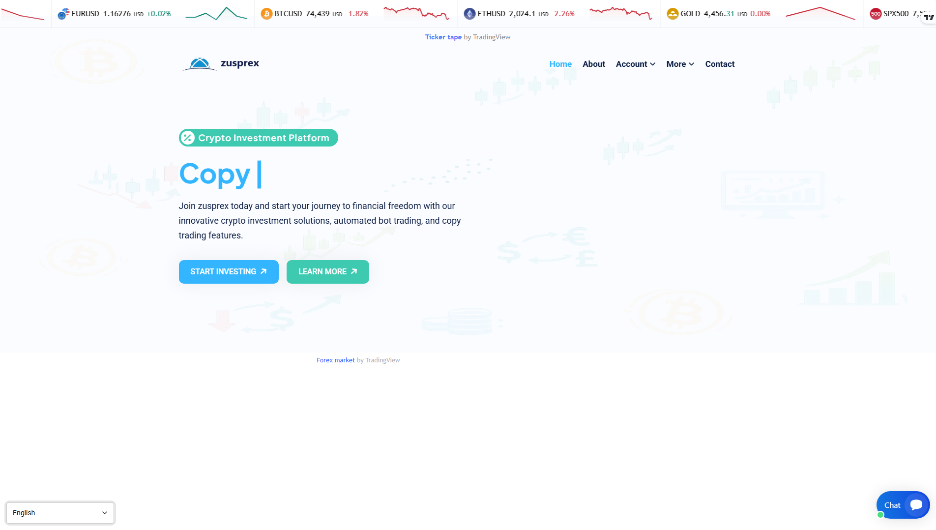Screenshot of zusprex.com