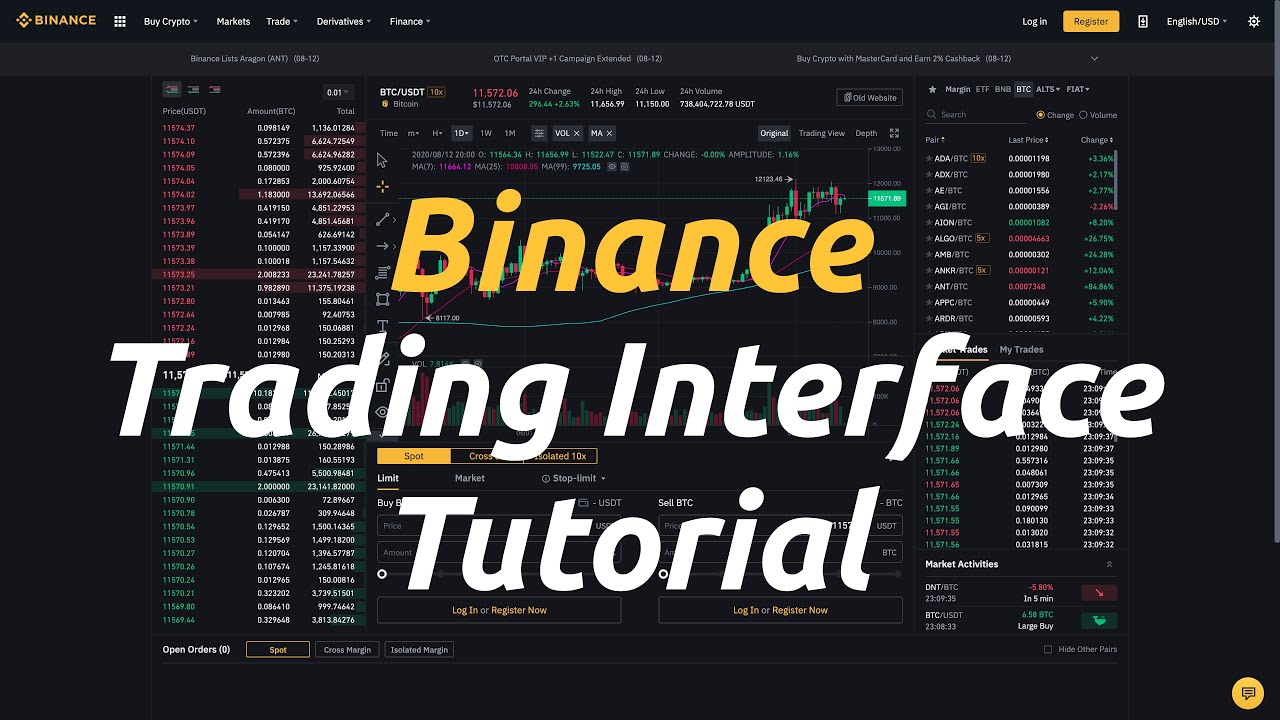 Binance plateforme trading - interface application mobile Afrique