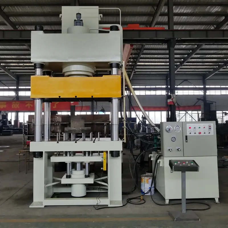 Four-column hydraulic press used for deep drawing cookware bodies